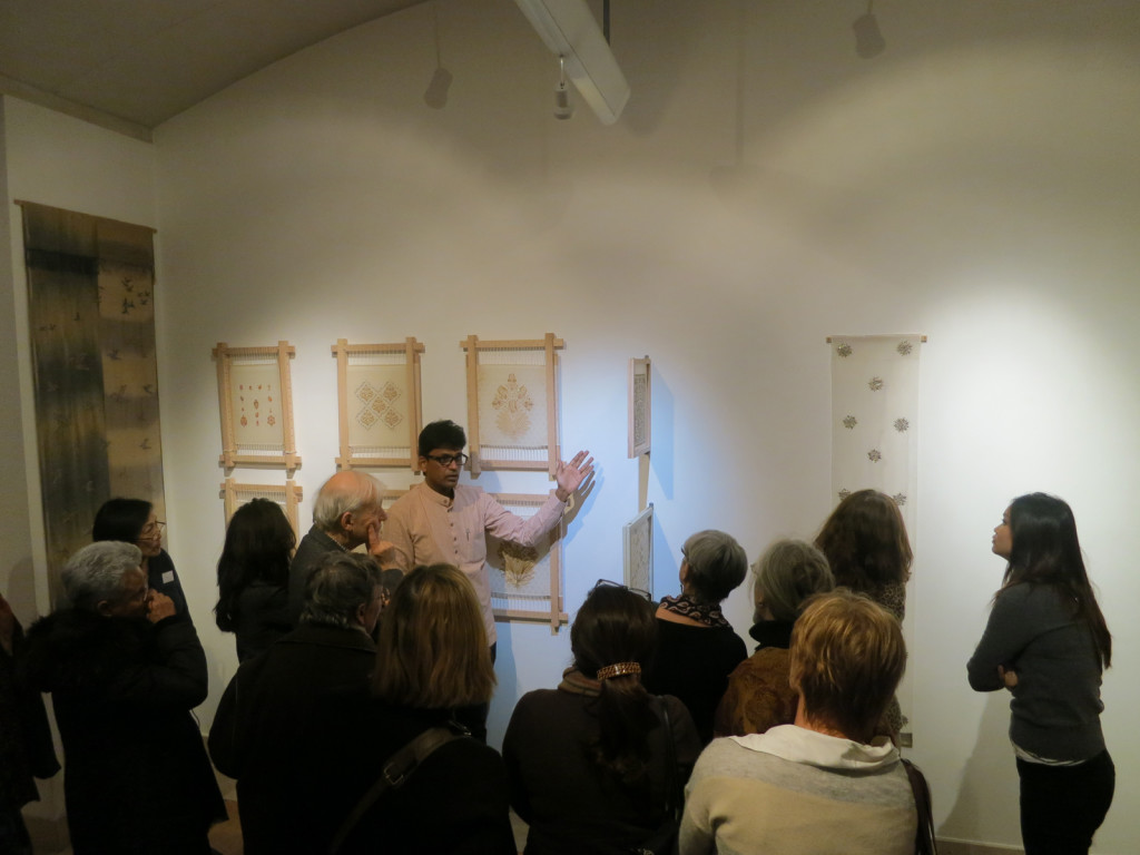 Asif talking through his work to a captivated audience. Photo courtesy of: Asif Shaikh