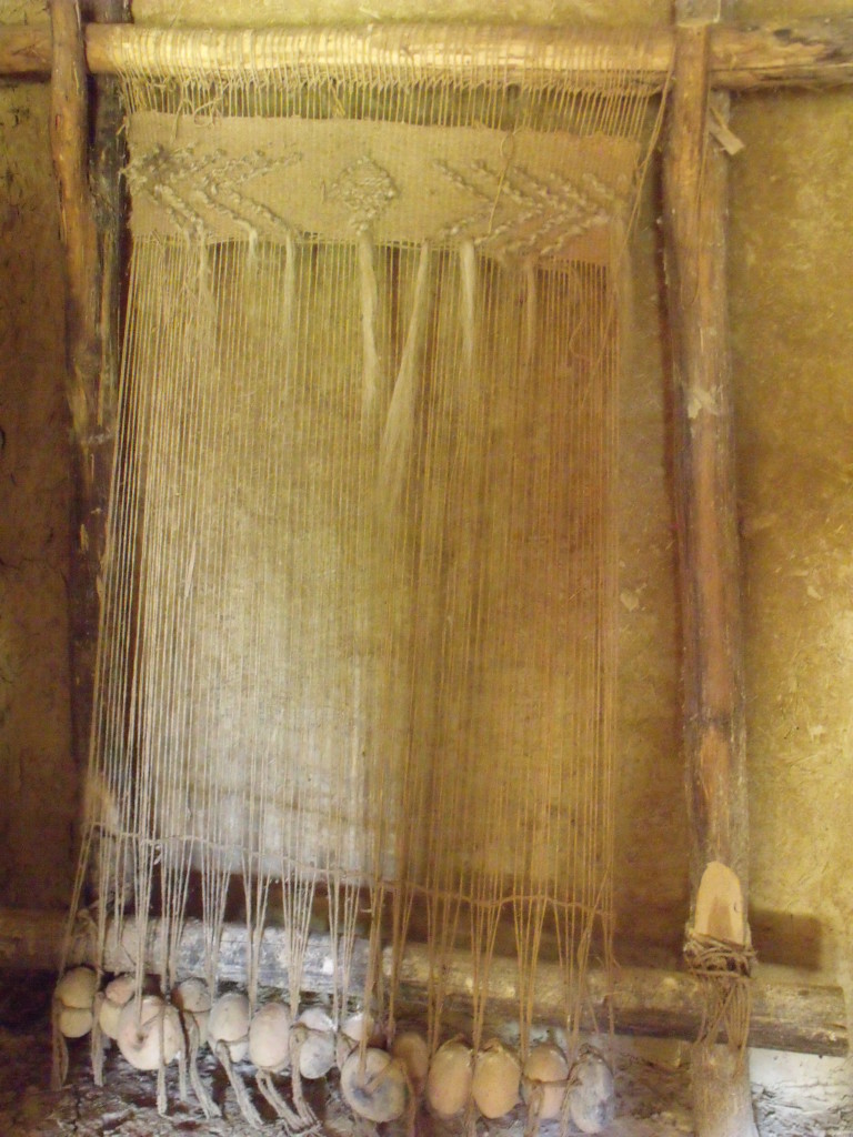 Weaving with goats hair and jute