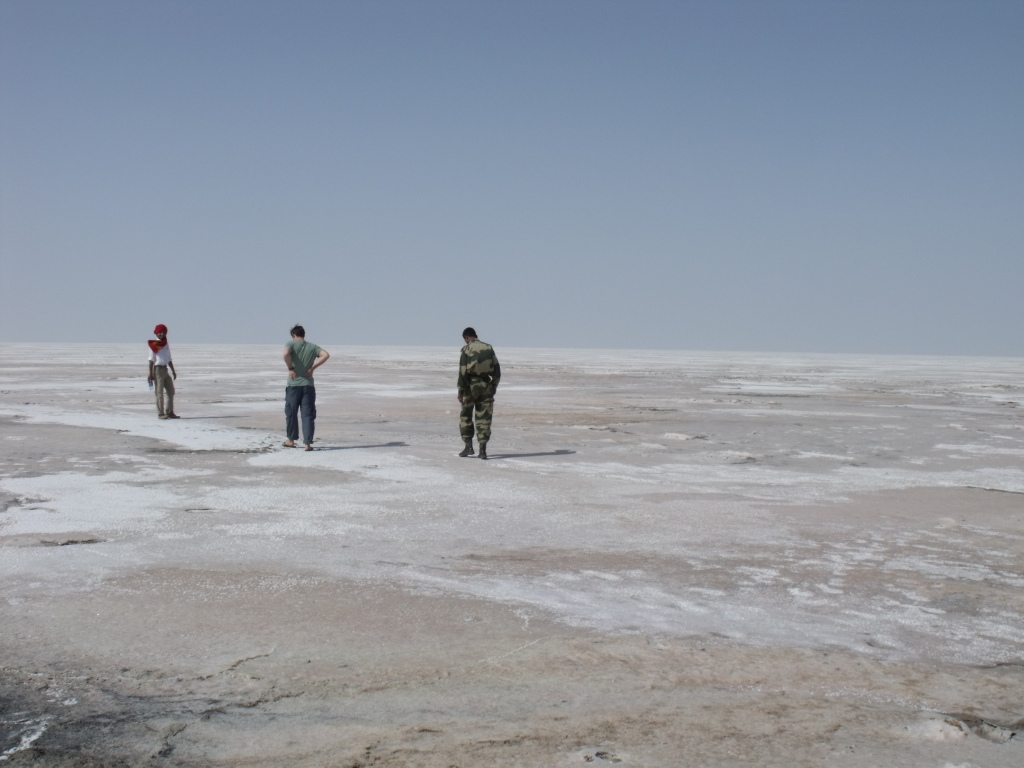 Walking out into the Great Rann