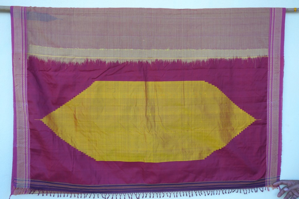 The Pallu of a sari by Dasrath, Bagalkot